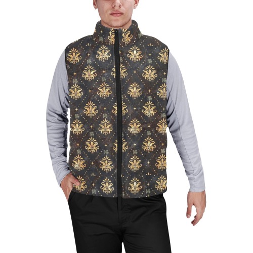 NB Pop Art by Nico Bielow Men's Padded Vest Jacket (Model H44)