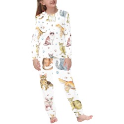 Cute Kitties All Over Kids' All Over Print Pajama Set