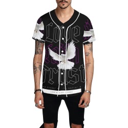 Love Faith Trust All Over Print Baseball Jersey for Men (Model T50)