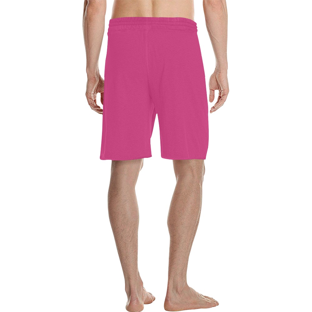 fuxia Men's All Over Print Casual Shorts (Model L23)