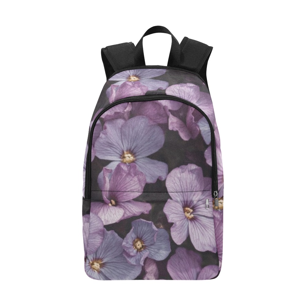 Violets Fabric Backpack for Adult (Model 1659)