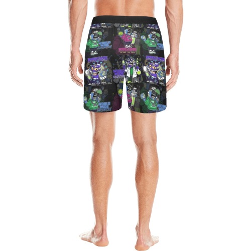 wwcfam Men's Mid-Length Pajama Shorts (Model L46)