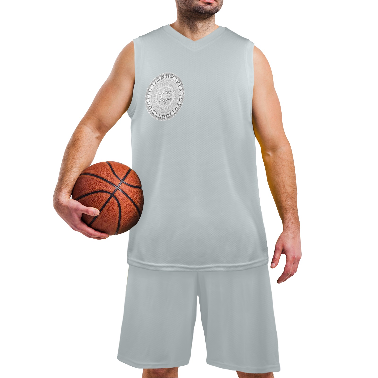 20 Men's V-Neck Basketball Uniform