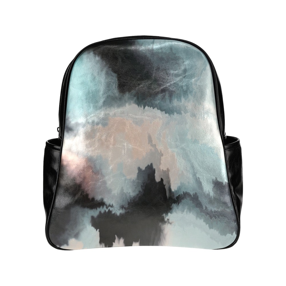 Waves ocean abstract 2 Multi-Pockets Backpack (Model 1636)