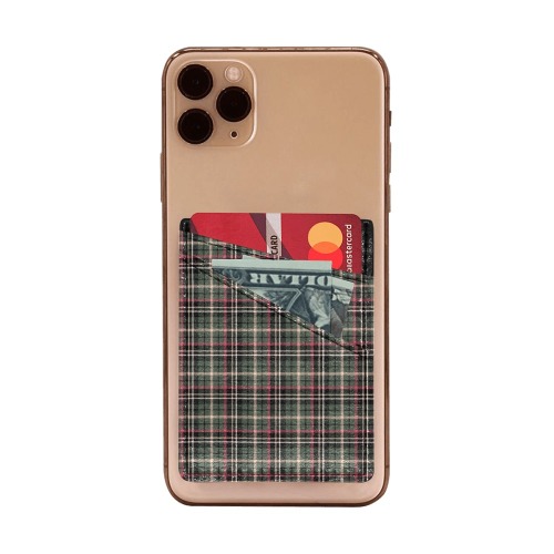 Classic Plaid Cell Phone Card Holder