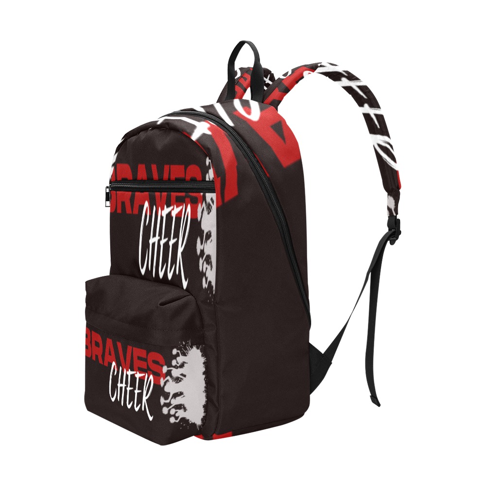 Braves Cheer Backpack Large Capacity Travel Backpack (Model 1691)