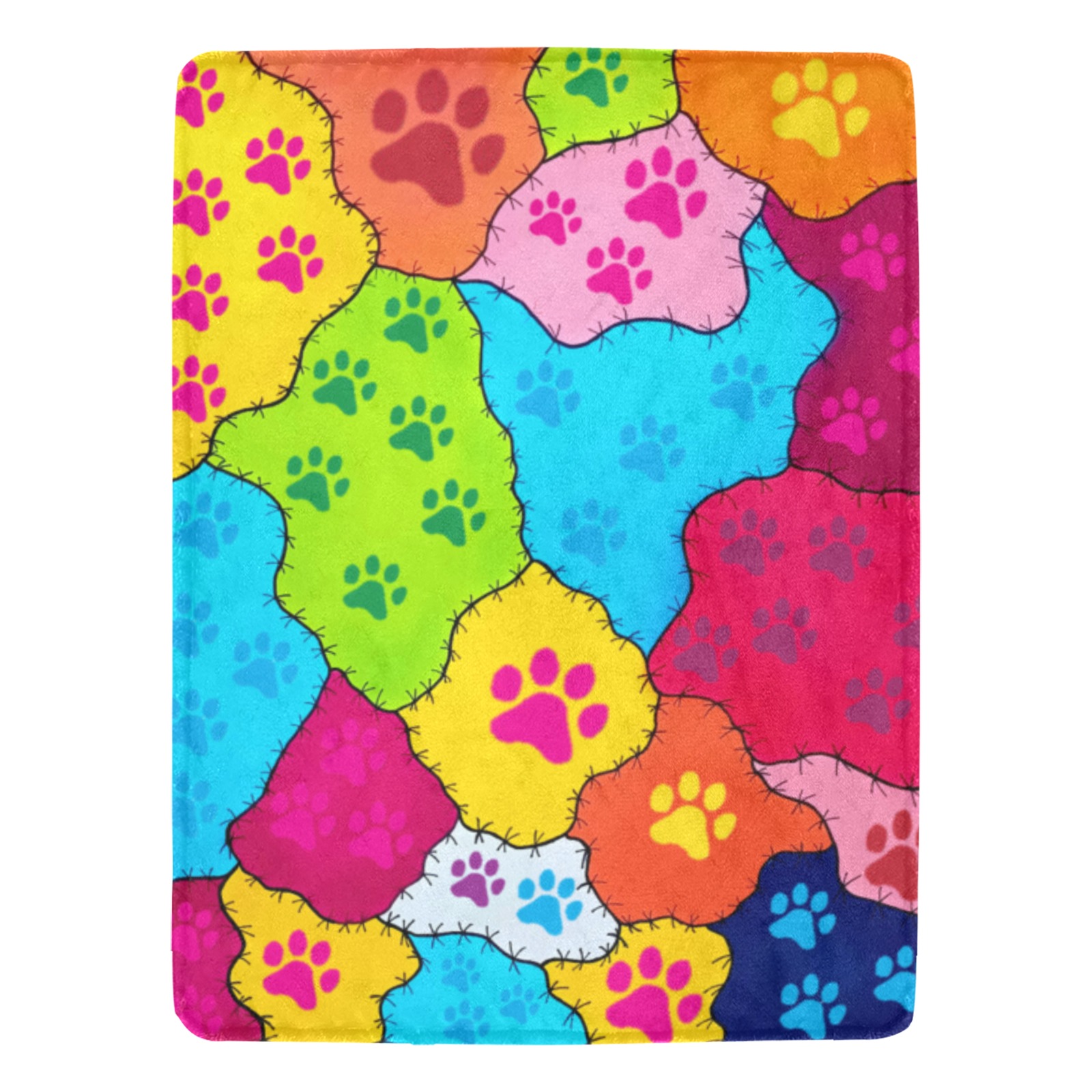 Dog paws Ultra-Soft Micro Fleece Blanket 60"x80" (Thick)