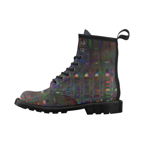 Rainbow Library Women's PU Leather Martin Boots (Model 402H)