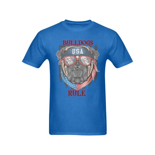 Bulldogs Rule Men's T-Shirt in USA Size (Front Printing Only)