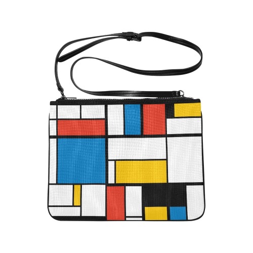 Mondrian De Stijl Modern Slim Clutch Bag (Model 1668)