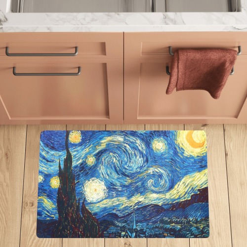 Van Gogh's Starry Night Kitchen Mat 32"x20"