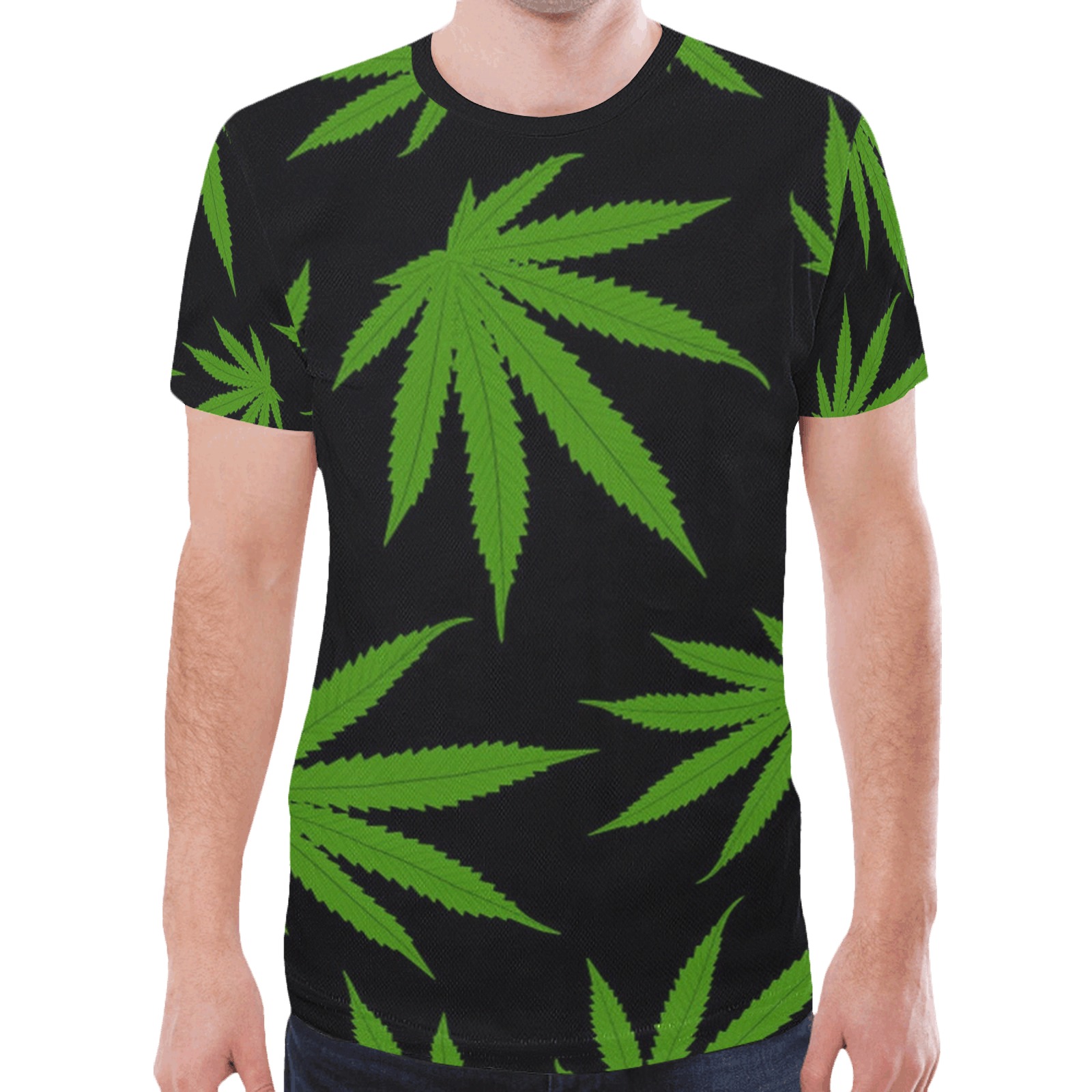 Cannabis New All Over Print T-shirt for Men (Model T45)