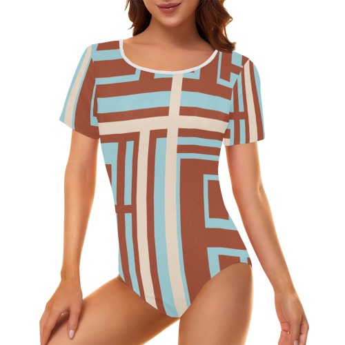 Model 1 Women's Short Sleeve Bodysuit