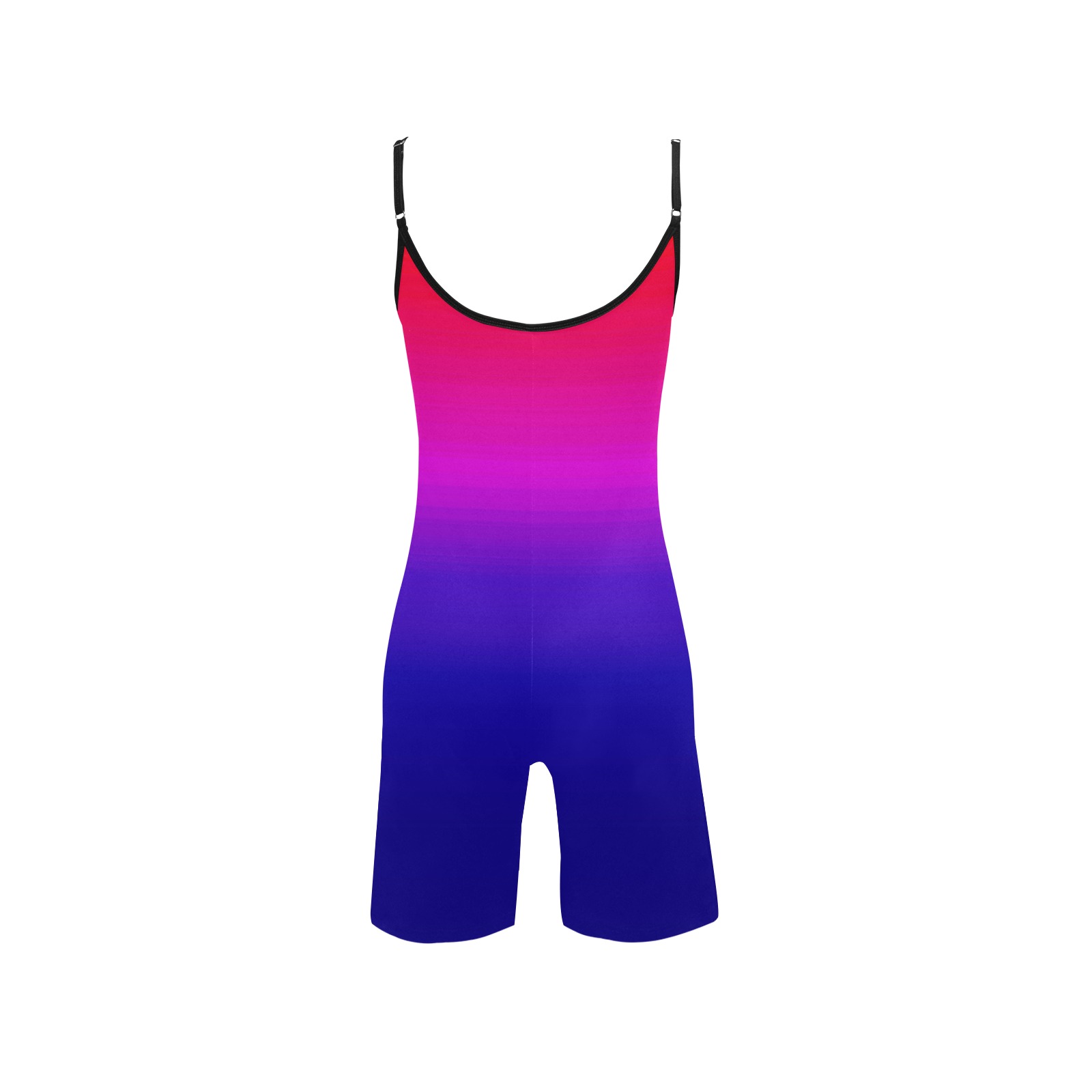 pink and blue Women's Short Yoga Bodysuit