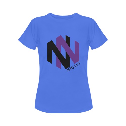Sig (Blk text) T-Shirt Bright Blue Women Women's T-Shirt in USA Size (Front Printing Only)