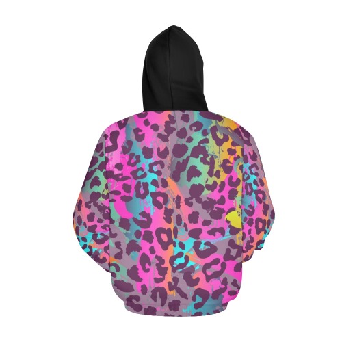 be brave black hood All Over Print Hoodie for Women (USA Size) (Model H13)