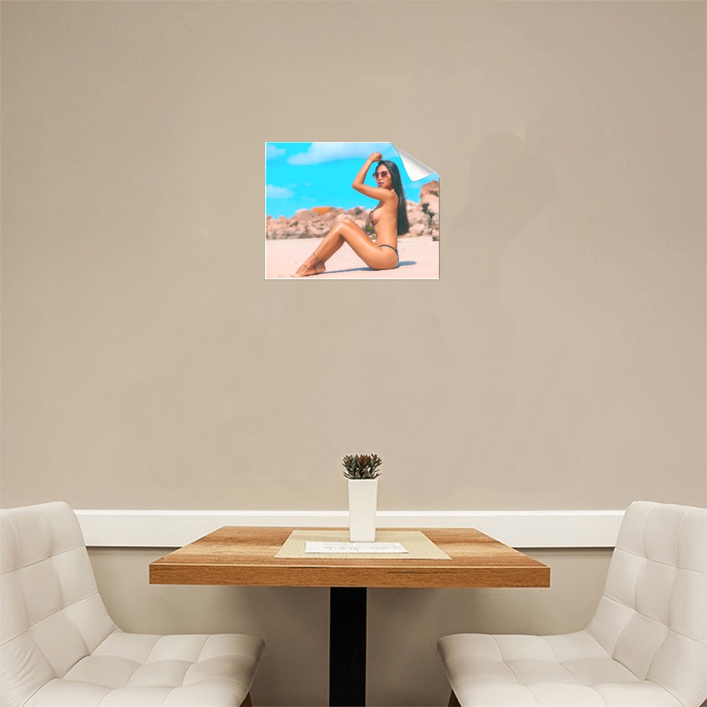 Hot Beach Girl Pose Poster 01 Poster 14"x11"