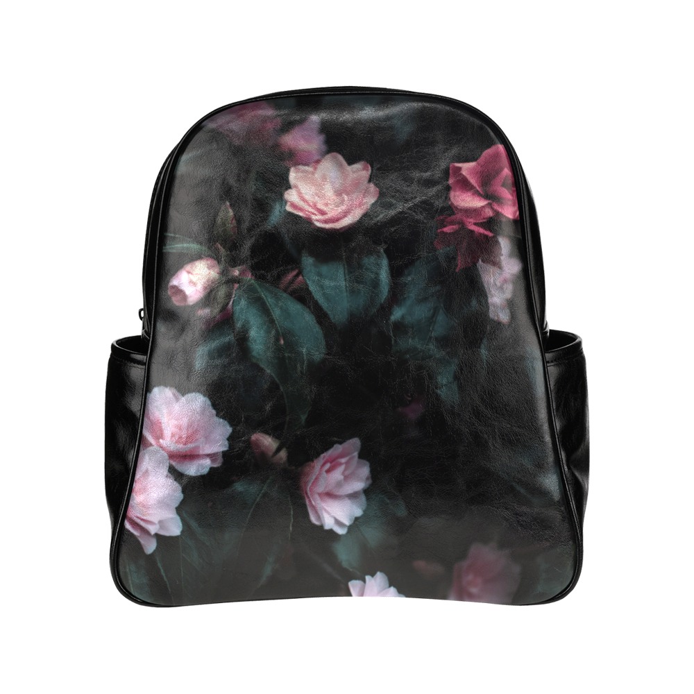 floral print bag Multi-Pockets Backpack (Model 1636)