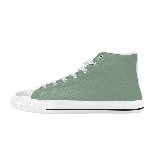 Basil High Top Canvas Shoes for Kid (Model 017)