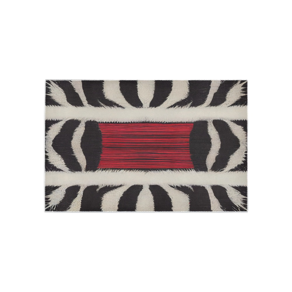zebra print 4 Area Rug 5'x3'3''