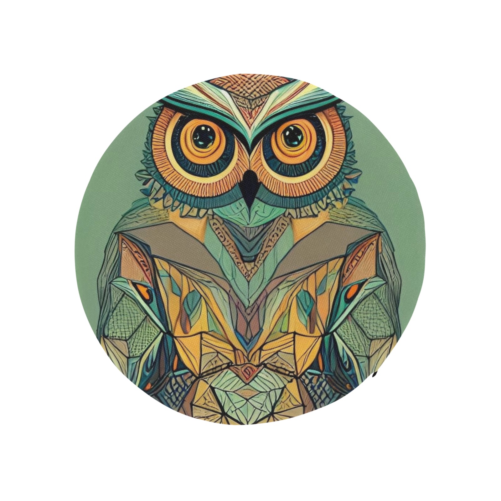 Owl1 Round Seat Cushion