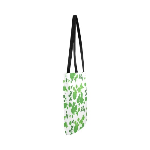 Abstract green splash pattern Reusable Shopping Bag Model 1660 (Two sides)
