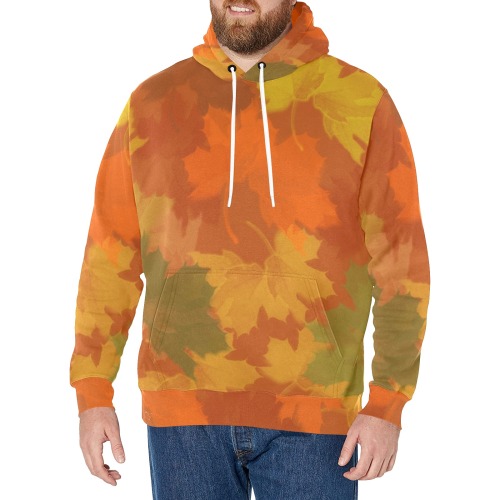Fall Leaves / Autumn Leaves Men's Long Sleeve Fleece Hoodie (Model H55)