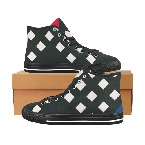 Counter-composition XV by Theo van Doesburg- Vancouver H Men's Canvas Shoes (1013-1)