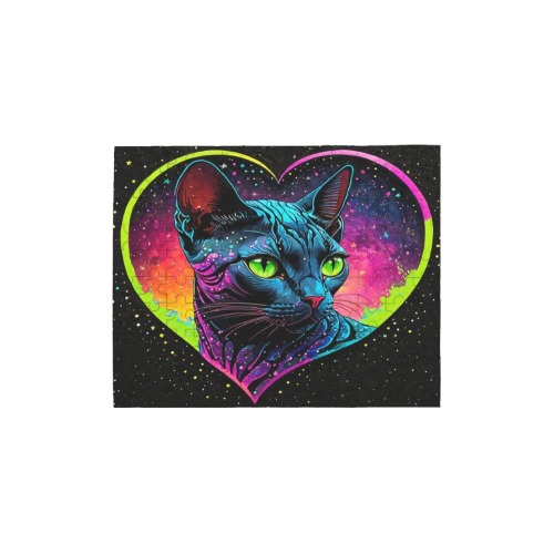 Neon Cat Heart