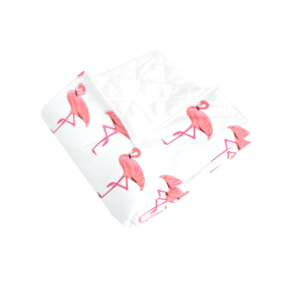 Flamingos Pink Flamingo Pattern Quilt 40"x50"