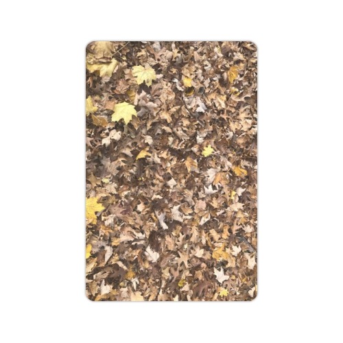 Autumn Brown Leaves Doormat Doormat 24"x16"