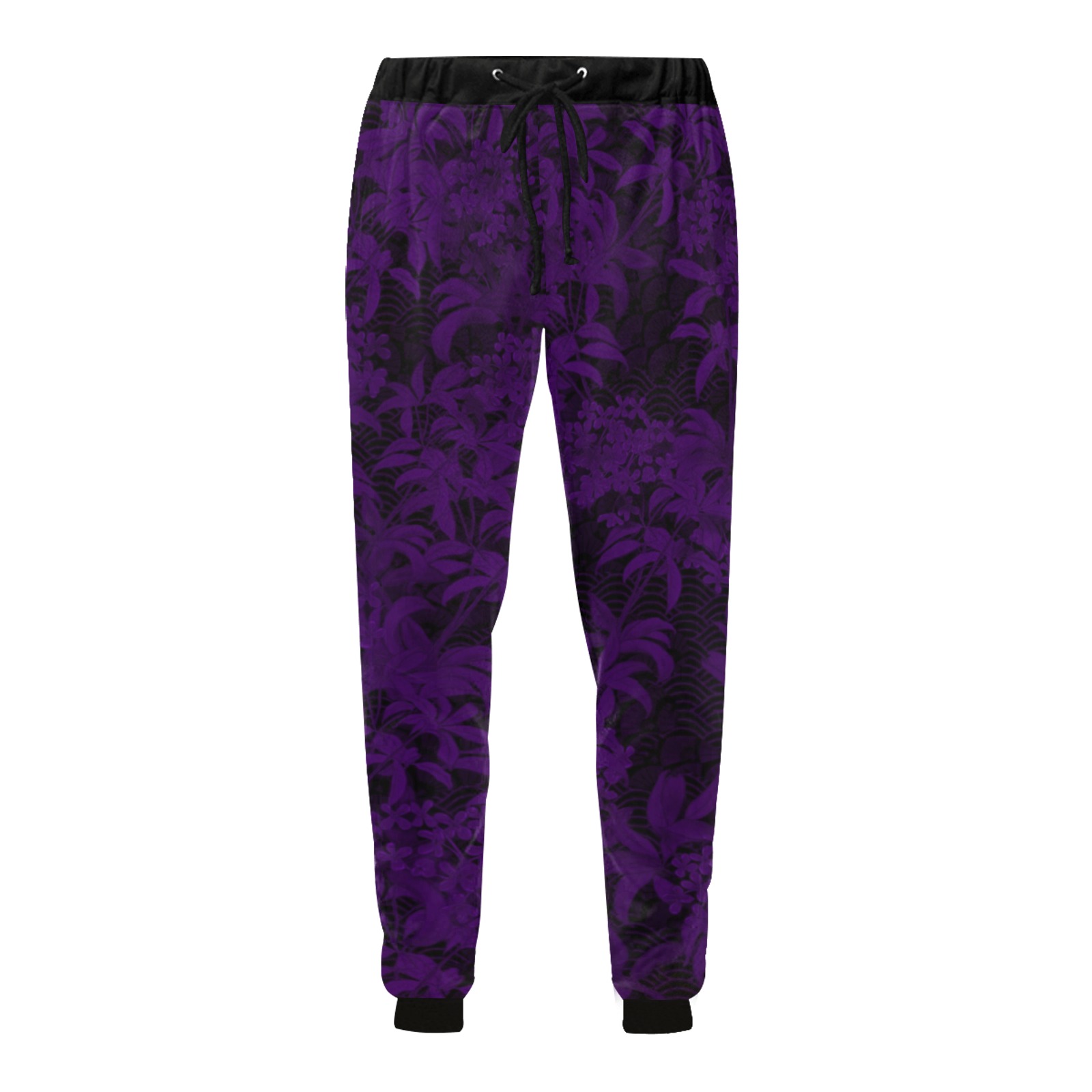 Kinmo Violet Men's All Over Print Sweatpants (Model L11)