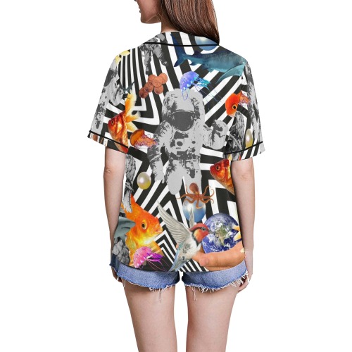 POINT OF ENTRY 2 All Over Print Baseball Jersey for Women (Model T50)