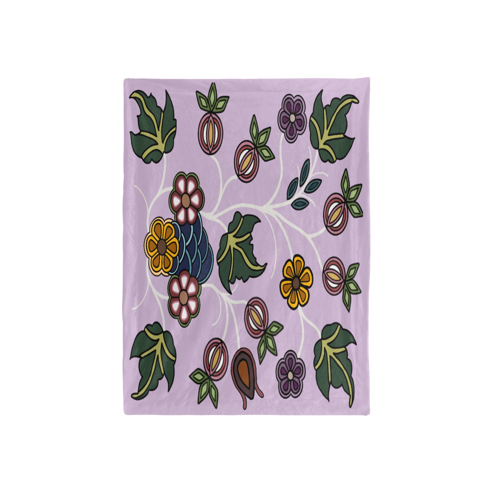 otter track floral Baby Blanket 40"x50"