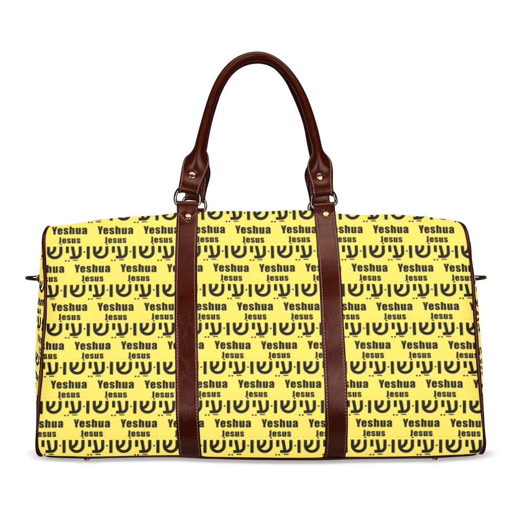 Yeshua Yellow/Gold Lge Tote Bag Waterproof Travel Bag/Large (Model 1639)