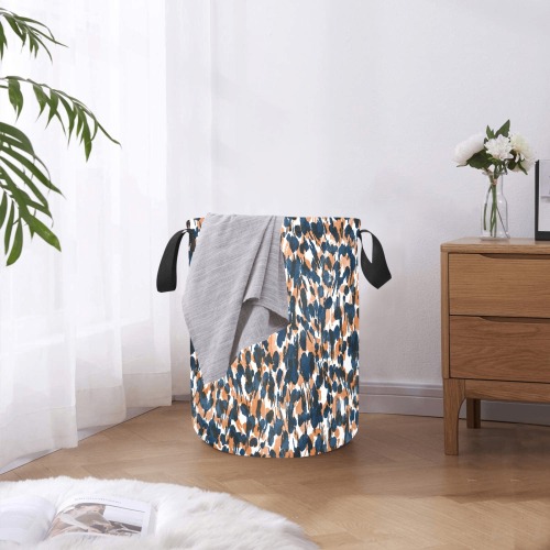 Dots brushstrokes animal print Laundry Bag (Small)