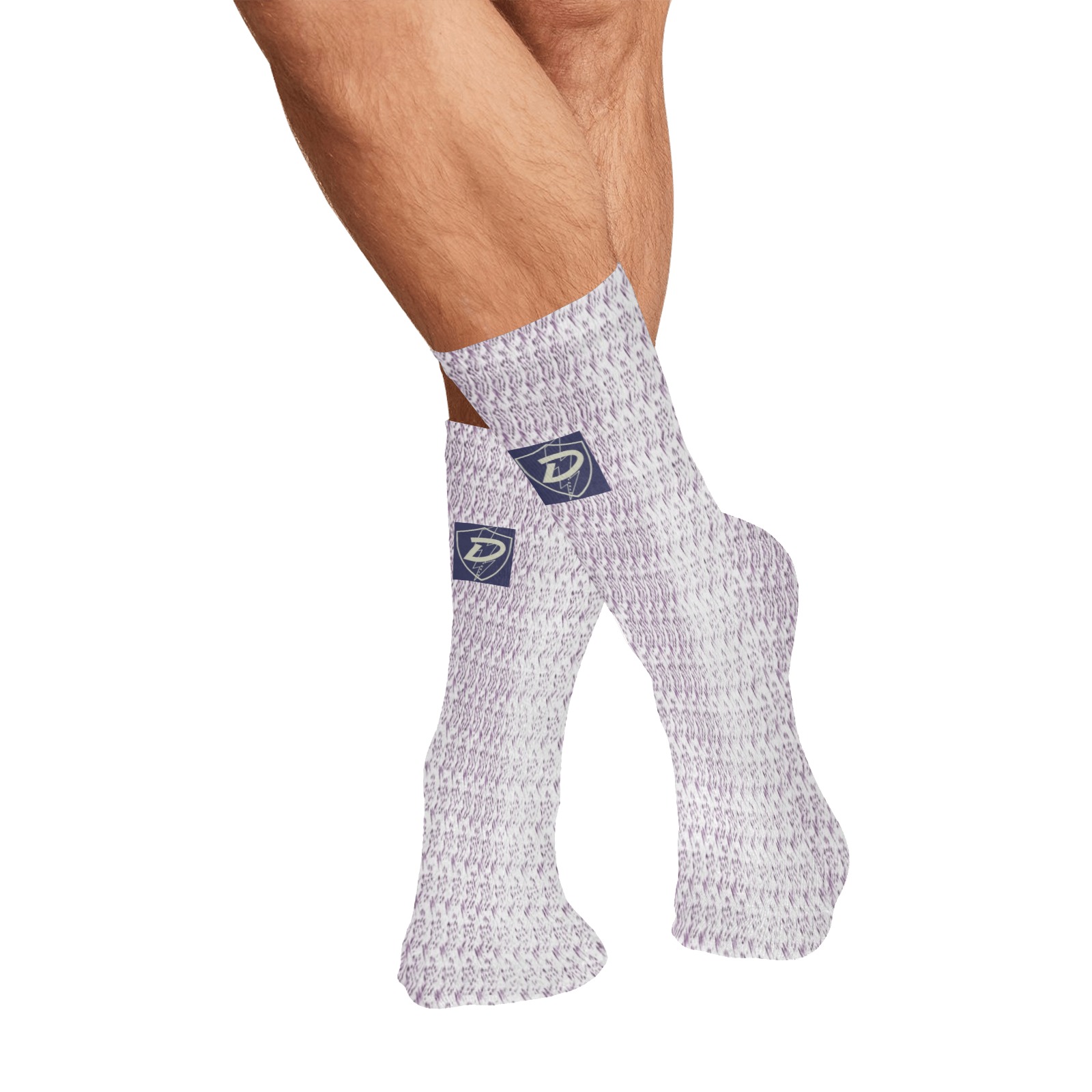 DIONIO Clothing - Athletic Socks (White ) All Over Print Socks for Men