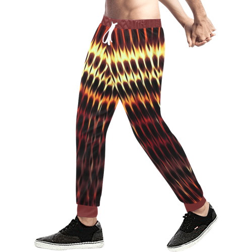 Modern Digital Hippie Tie-Dye Men's All Over Print Sweatpants (Model L11)