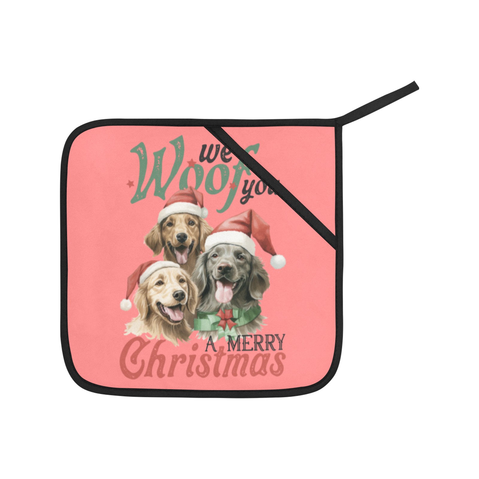 We Woof You A Merry Christmas (R) Oven Mitt & Pot Holder