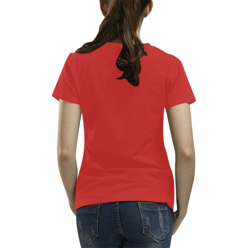 ZL.LOGOWM.red All Over Print T-Shirt for Women (USA Size) (Model T40)