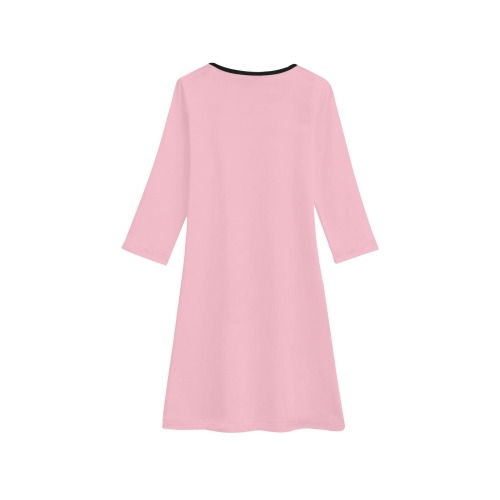 Foxy Roxy Soft Pink Girls' Long Sleeve Dress (Model D59)