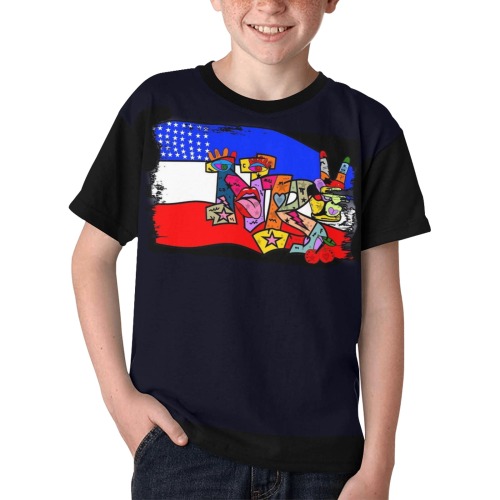 USA NB by Nico Bielow Kids' All Over Print T-shirt (Model T65)