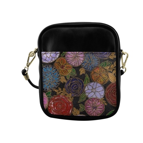 Floral Design Sling Bag (Model 1627)