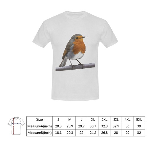 robin Men's T-Shirt in USA Size (Front Printing Only)