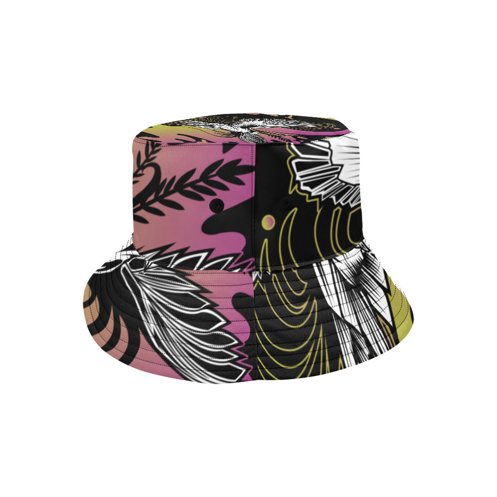 Dove Life All Over Print Bucket Hat for Men