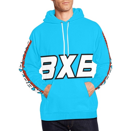 BXB BLUE DEVIL HOODIE All Over Print Hoodie for Men (USA Size) (Model H13)