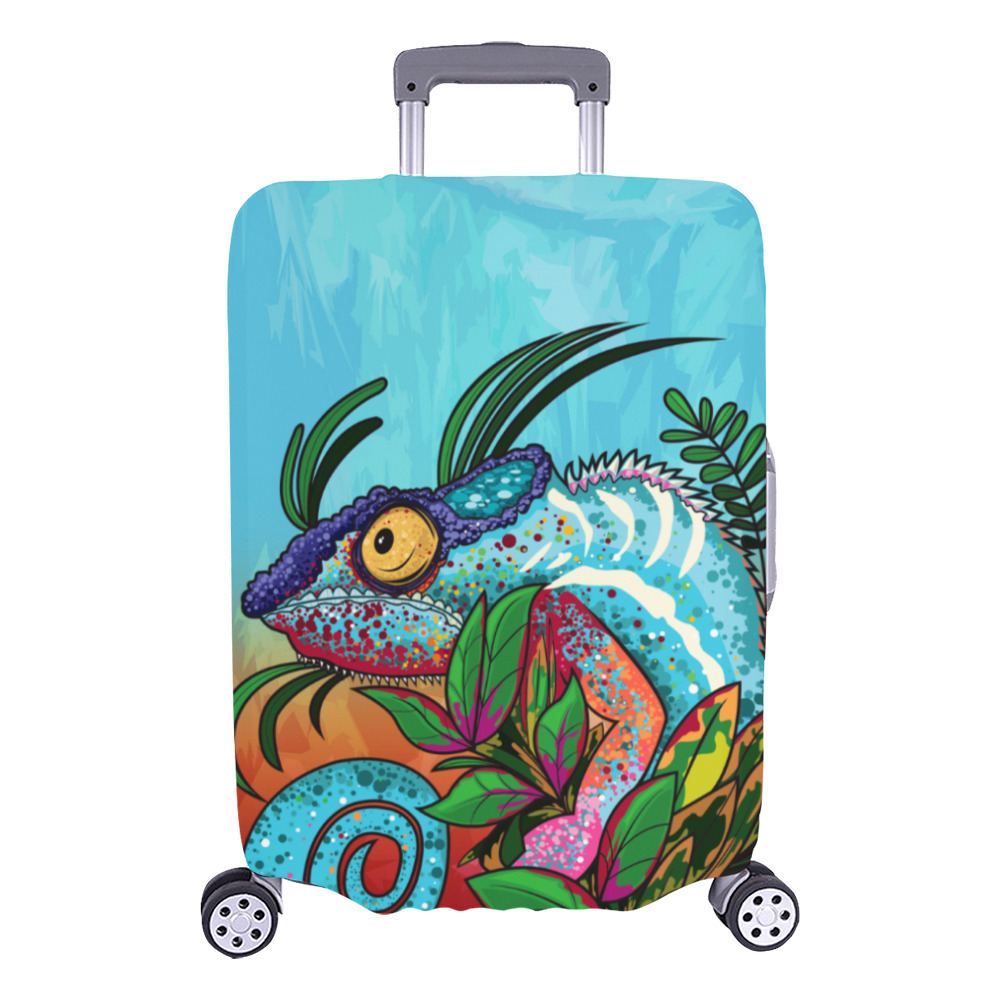 Rainbow Chameleon Luggage Cover/Large 26"-28"