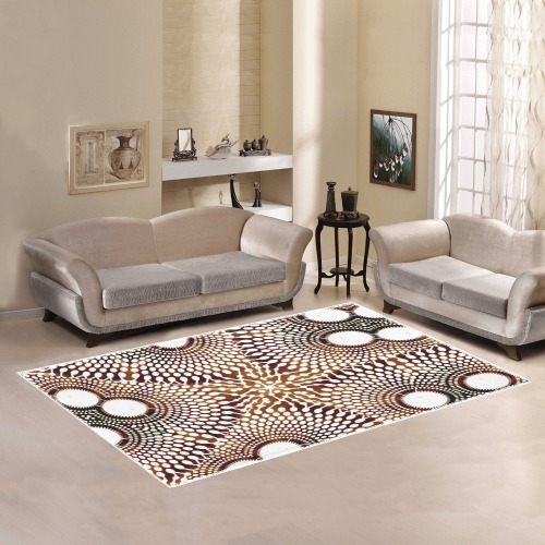 AFRICAN PRINT PATTERN 4 Area Rug7'x5'