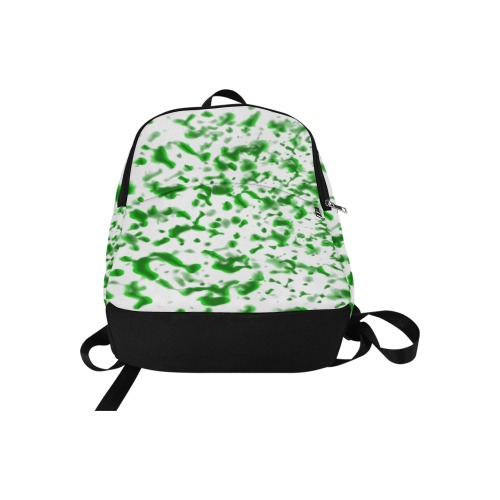 Paint Spatter Green Fabric Backpack for Adult (Model 1659)