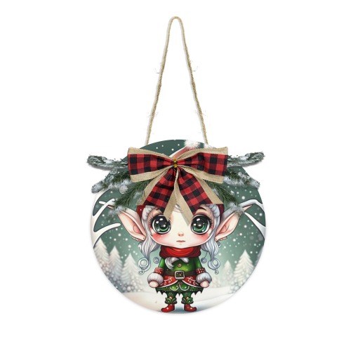 Christmas Elf Christmas Door Hanger (11.8inch)